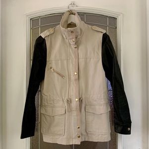 *PRICE IS FIRM* H&M Jacket w/faux Leather Sleeves